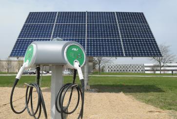 Renewable energy and electric vehicles can strengthen one another. Photo credit: Argonne National Lab/Flickr