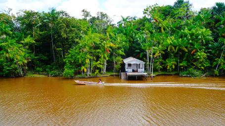An Amazon River ferry in Brazil