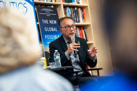 Ani Dasgupta, President and CEO, WRI, at a book launch event in Washington, DC, in September 2025.