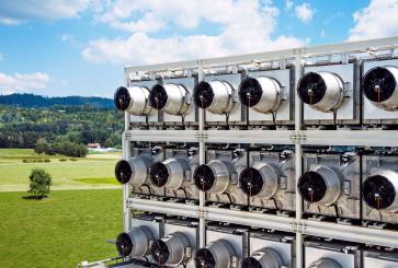   Climeworks’ first commercial direct air capture (DAC) plant, based in Hinwil, Switzerland. 