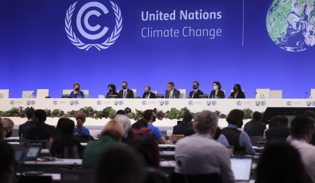 12/11/2021. Glasgow, United Kingdom. The Rt Hon Alok Sharma MP, President of the 26th United Nations Climate Conference (COP26) hosts the 26th UN Climate Change Conference in Glasgow. The COP26 summit looks to bring parties together to accelerate action towards the goals of the Paris Agreement and the UN Framework Convention on Climate Change.