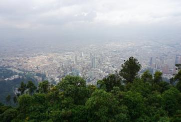 Aerial view of Bogota, Colombia