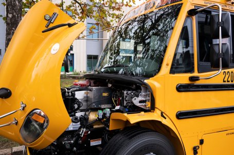 Electric school bus motor.