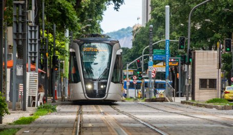 The VLT train inRio de Janeiro, Brazil is one of the city’s central modes of transport.