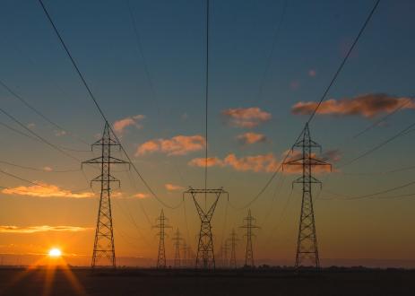 Photo of truss towers