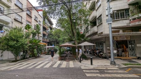 Apartment buildings in Mexico City