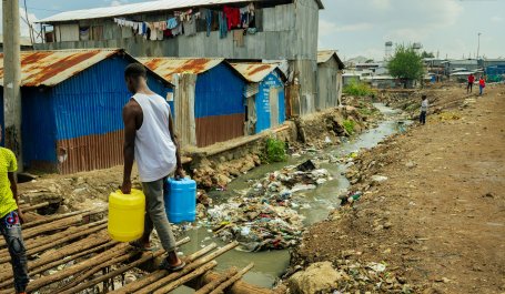 Informal settlement in Nairobi, Kenya