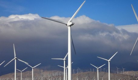 Wind turbines in Southern California