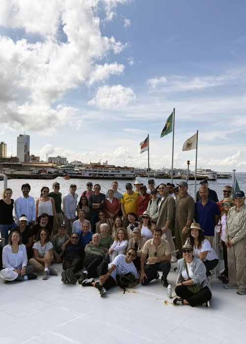 WRI Global Board members and WRI leadership depart Manaus, Brazil, for a learning excursion up the Rio Negro in May 2025