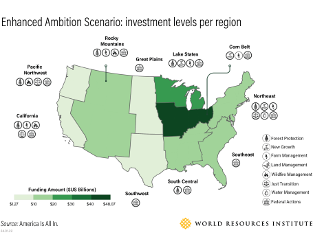 Map of Investment levels