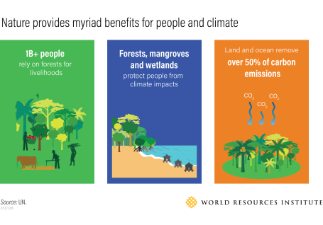 Nature provides a myriad of benefits for people and nature.