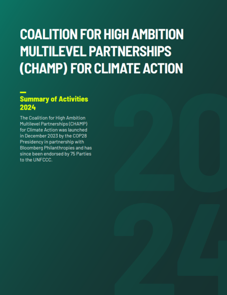 CHAMP 2024 Summary of Activities Cover