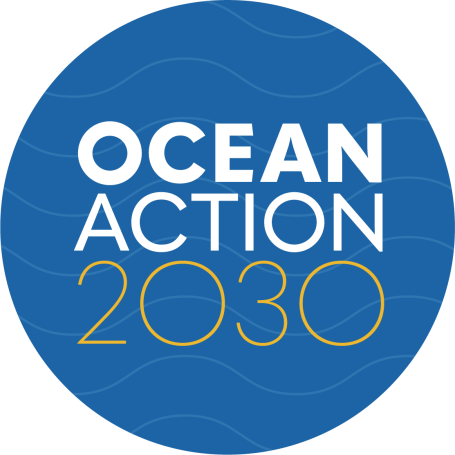 Ocean Action 2030 logo.