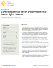 a screenshot of the research paper Connecting climate action and environmental human rights defense