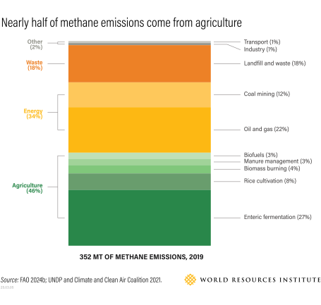 Sources of methane emissions