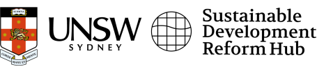 UNSW Sustainable Development Reform Hub logo.